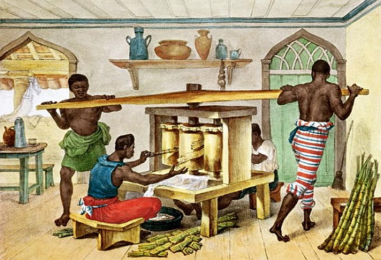 Small Portable Sugar Mill, illustration from ''Voyage Pittoresque et Historique au Bresil'' von Jean Baptiste Debret
