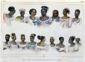 Black Slaves from Different Nations, from 'Voyage Pittoresque et Historique au Bresil', engraved by 1838