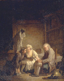 Der betrogene blinde Mann von Jean Baptiste Greuze