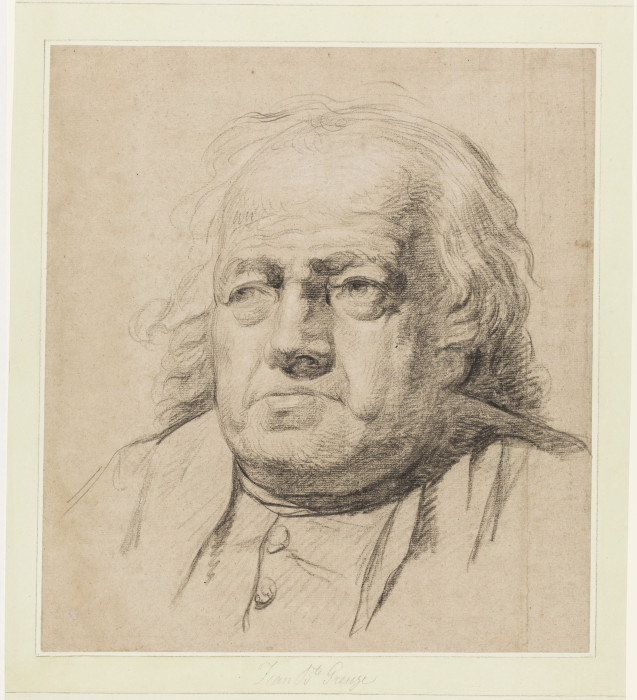 Brustbild eines alten Mannes von Jean Baptiste Greuze