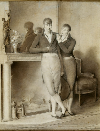 Two Young Men von Jean-Baptiste-Jacques Augustin