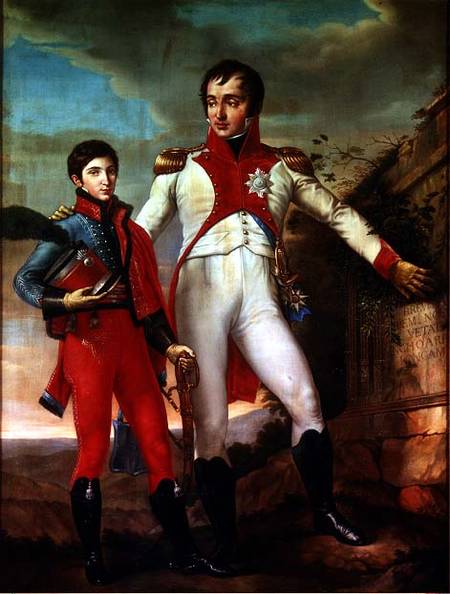 Louis Bonaparte (1778-1846) King of Holland and Louis Napoleon (1804-31) Crown Prince of Holland von Jean Baptiste Joseph Wicar