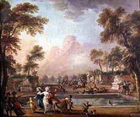 The Charge of the Prince of Lambesc (1751-1825) in the Tuileries Gardens 12th July