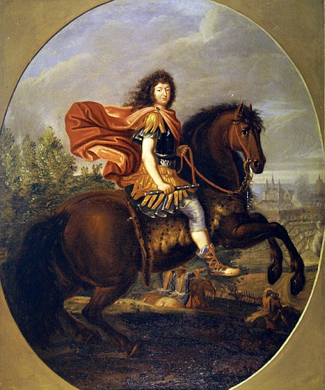 Equestrian portrait of Louis XIV von Jean-Baptiste Martin
