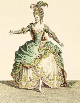 Costume for Venus in several operas, engraved by the artist, c.1780 (engraving) 1863