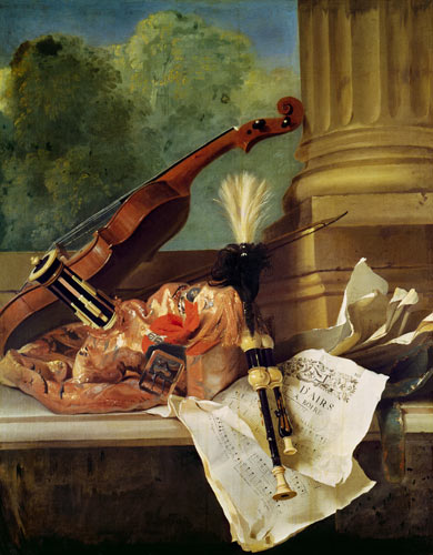 Attributes of Music von Jean Baptiste Oudry