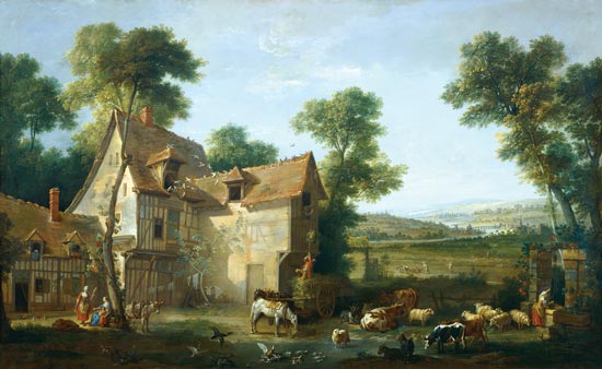 Bauernhof von Jean Baptiste Oudry