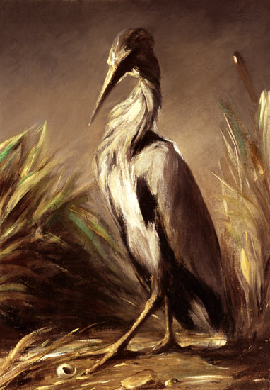 A Heron von Jean Baptiste Oudry