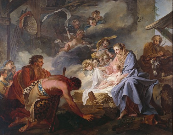 The Adoration of the Shepherds von Jean-Baptiste Pierre