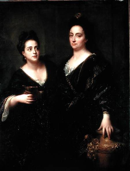 Portrait of Two Actresses von Jean Baptiste Santerre