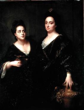 Portrait of Two Actresses 1699