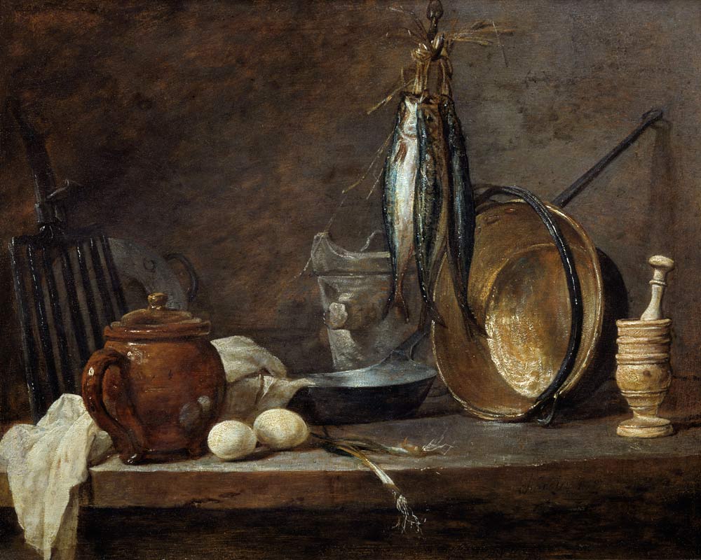 Die schnellen Tagesmahlzeit von Jean-Baptiste Siméon Chardin