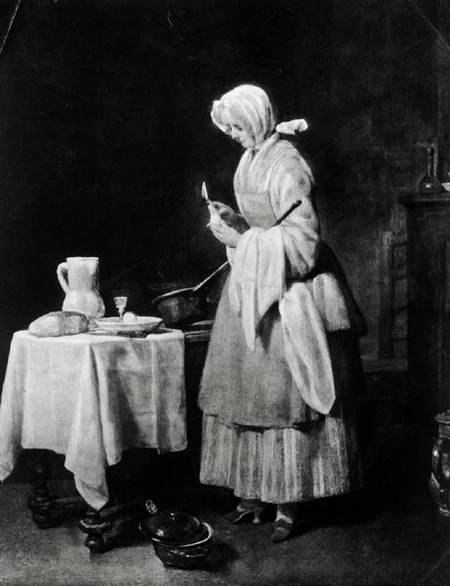 The Attentive Nurse von Jean-Baptiste Siméon Chardin