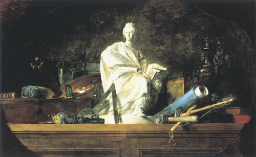 Die Attribute von den Künsten von Jean-Baptiste Siméon Chardin