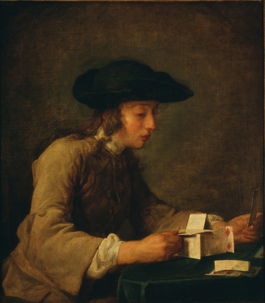 Chardin / The House of Cards / c. 1737 von Jean-Baptiste Siméon Chardin