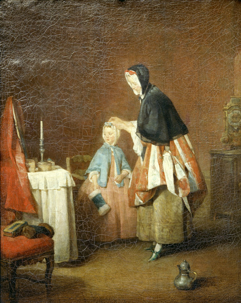Die Morgentoilette von Jean-Baptiste Siméon Chardin