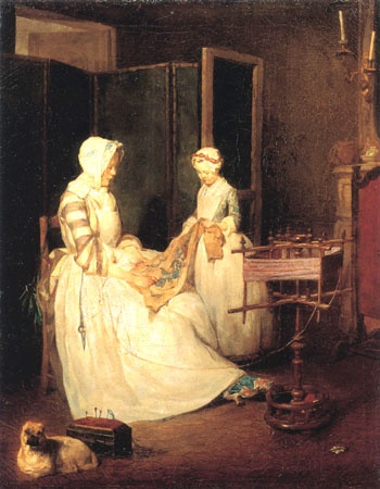 Die eifrige Mutter von Jean-Baptiste Siméon Chardin