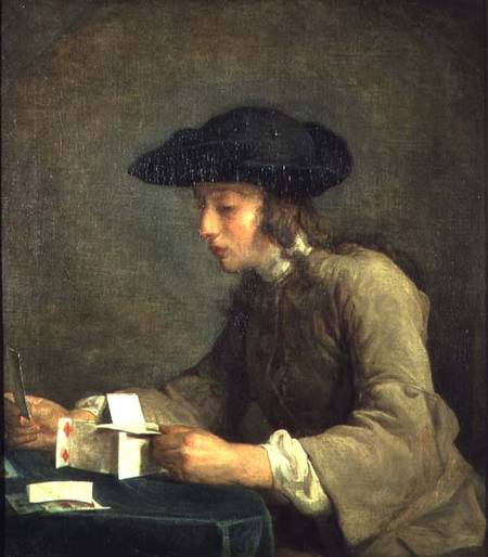 The House of Cards von Jean-Baptiste Siméon Chardin