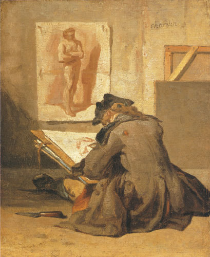 Junger Lehrling beim Zeichnen von Jean-Baptiste Siméon Chardin
