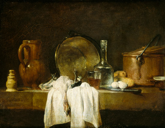 The Kitchen Table von Jean-Baptiste Siméon Chardin