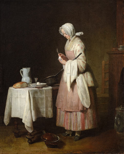 Die fürsorgliche Krankenpflegerin von Jean-Baptiste Siméon Chardin