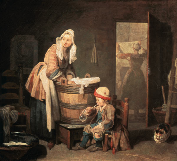 The Washerwoman von Jean-Baptiste Siméon Chardin