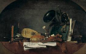 Die Attribute von Musik 1765