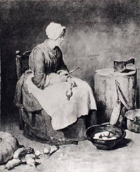 La Ratisseuse (Woman Paring Turnips) 1738