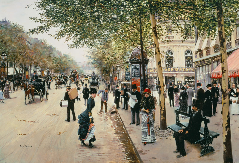 Parisian street scene von Jean Beraud