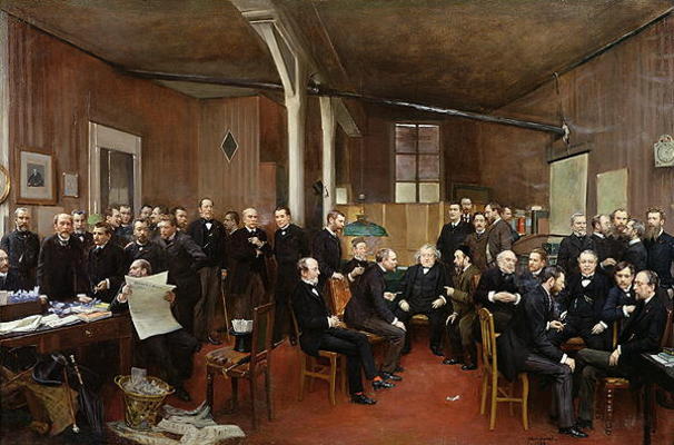 Le Journal des Debats, 1889 (oil on canvas) von Jean Beraud