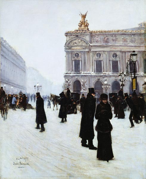 Outside the Opera, Paris von Jean Beraud