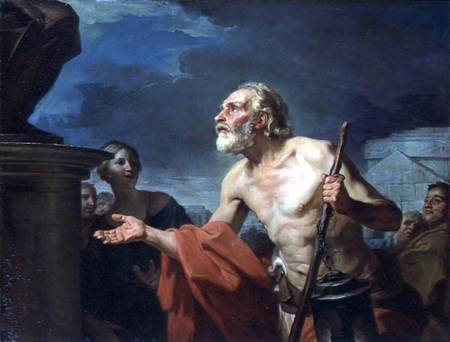Diogenes Asking for Alms von Jean Bernard Restout