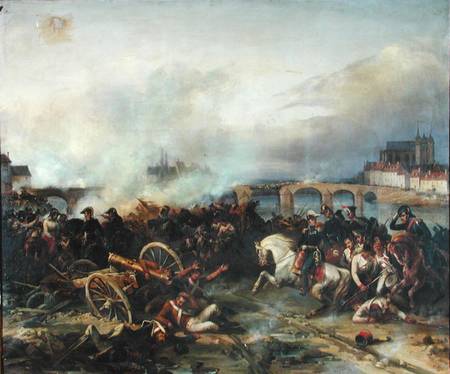 Battle of Montereau von Jean Charles Langlois