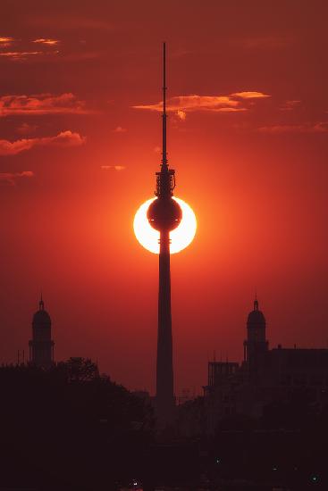 Berlin - Partielle Sonnenfinsternis