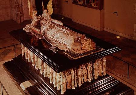 The tomb of Philip the Bold, Duke of Burgundy (1342-1404) von Jean  de Marville