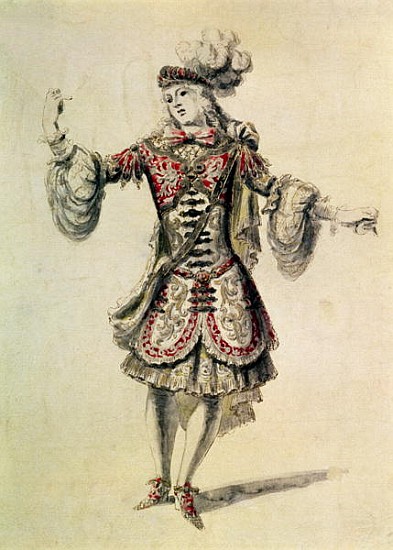 Costume design for a male dancer, c.1681 von Jean Derain
