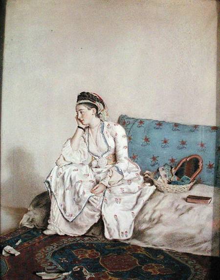 Portrait of Mary Gunning, Countess of Coventry von Jean-Étienne Liotard