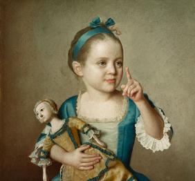 Mädchen mit Puppe