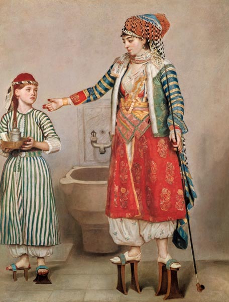 Türkische Frau mit ihrem Sklaven von Jean-Étienne Liotard