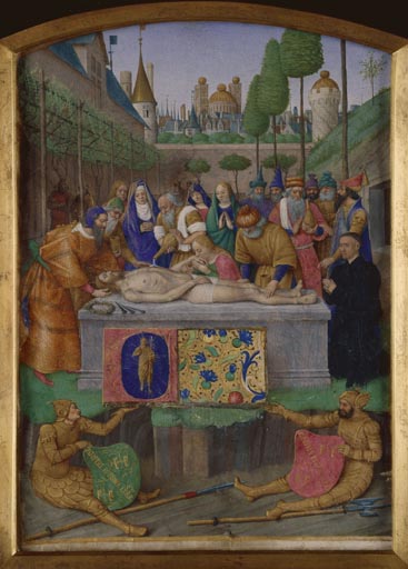 Embaumement du corps de Jesus von Jean Fouquet