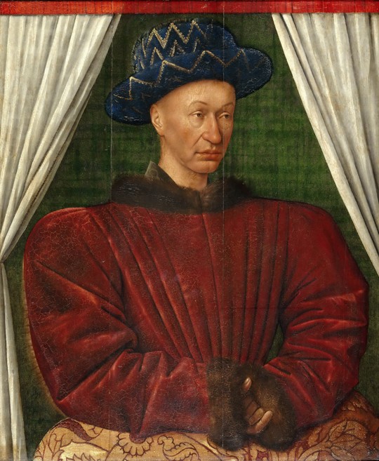 Porträt von König Karl VII. von Frankreich von Jean Fouquet
