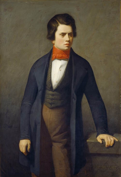 Porträt von Leconte de Lisle (1818-1894) von Jean-François Millet