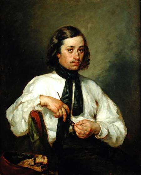 Portrait of Armand Ono, known as The Man with the Pipe von Jean-François Millet