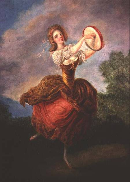 Dancer with a Tambourine von Jean Frederic Schall