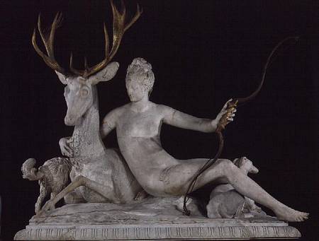Diana mounted on a stag von Jean Goujon
