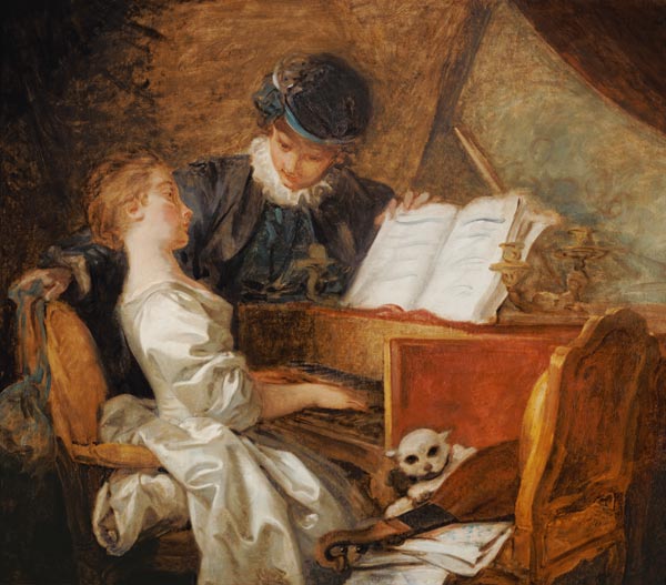 Die Klavierstunde von Jean Honoré Fragonard