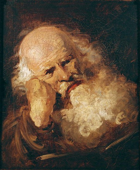 Head of an Old Man von Jean Honoré Fragonard