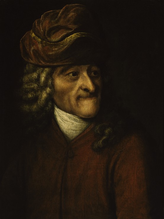 Porträt des Philosophen und Schriftstellers Francois Marie Arouet de Voltaire (1694-1778) von Jean Huber