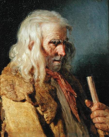 Portrait of a Breton Peasant von Jean-Jacques Francois Monanteuil