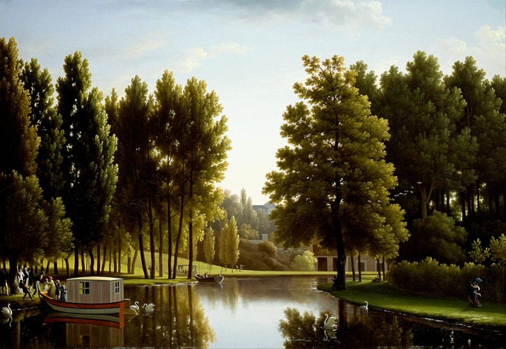 Park in Mortefontaine von Jean-Joseph-Xavier Bidauld